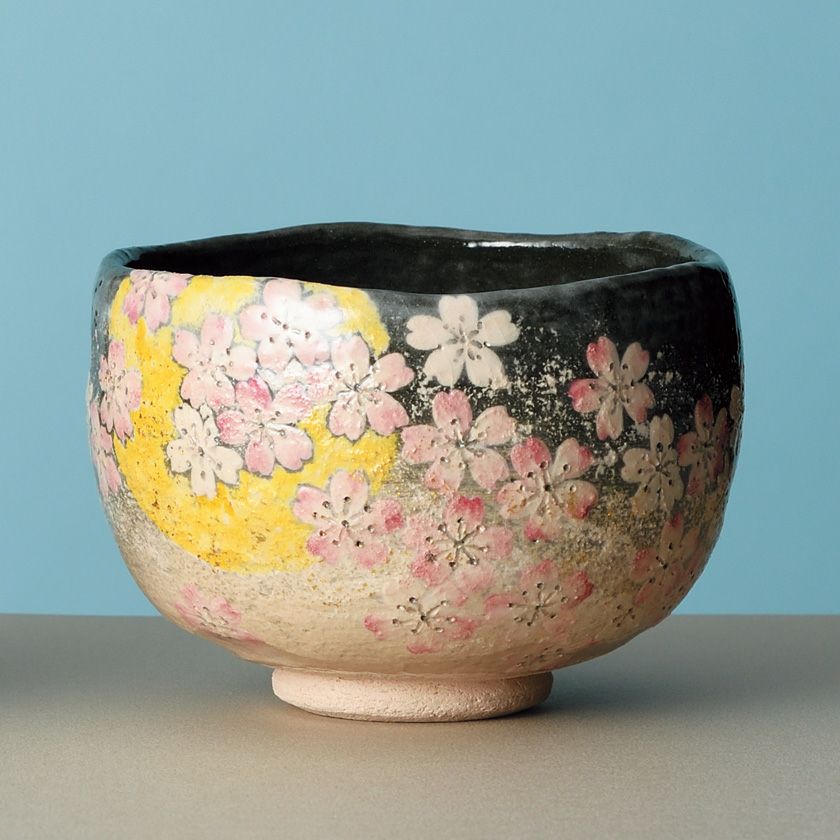 茶道具 抹茶茶碗（まっちゃちゃわん） 季節茶碗 月夜桜 吉村 楽入