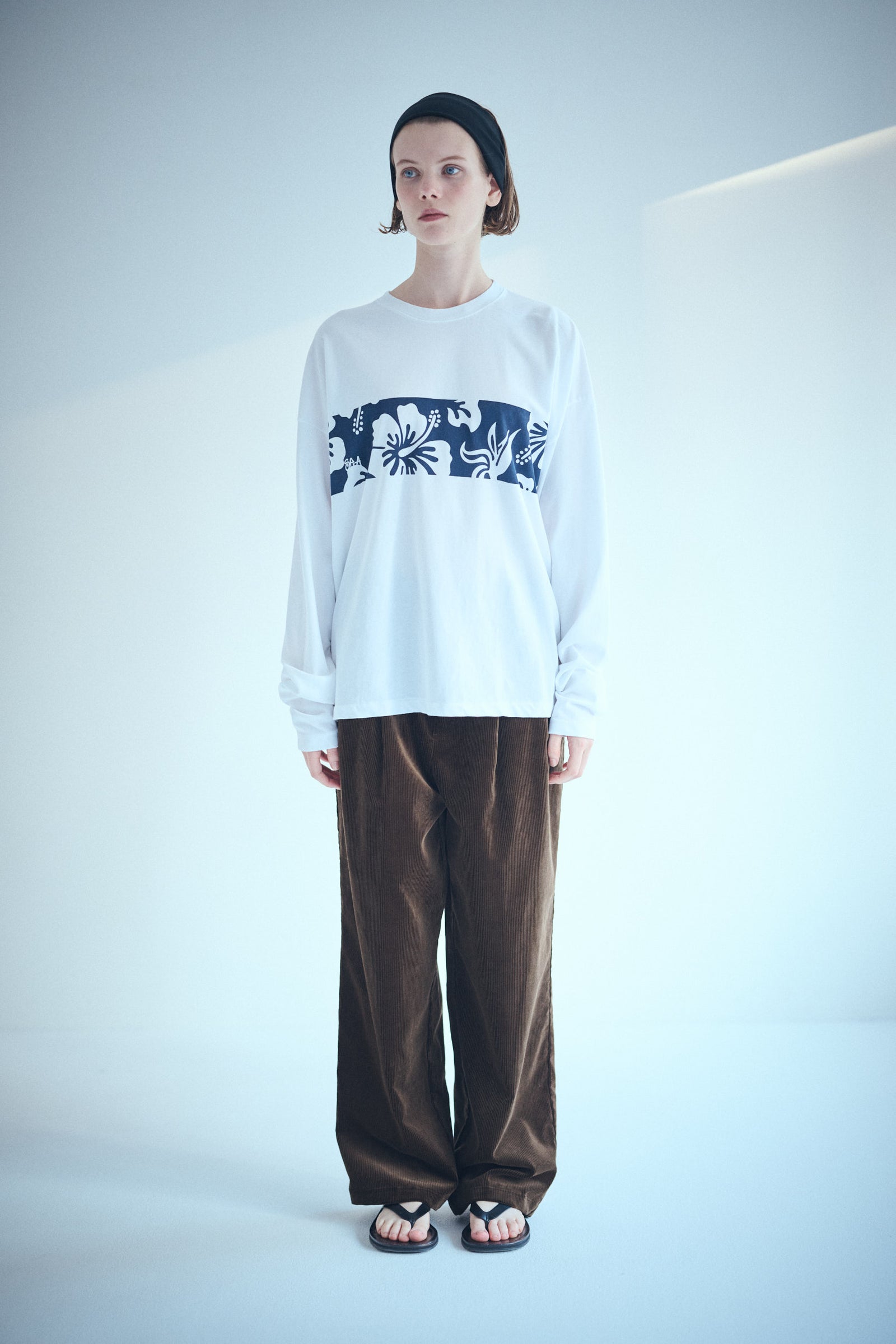 SEA CORDUROY WIDE TROUSERS