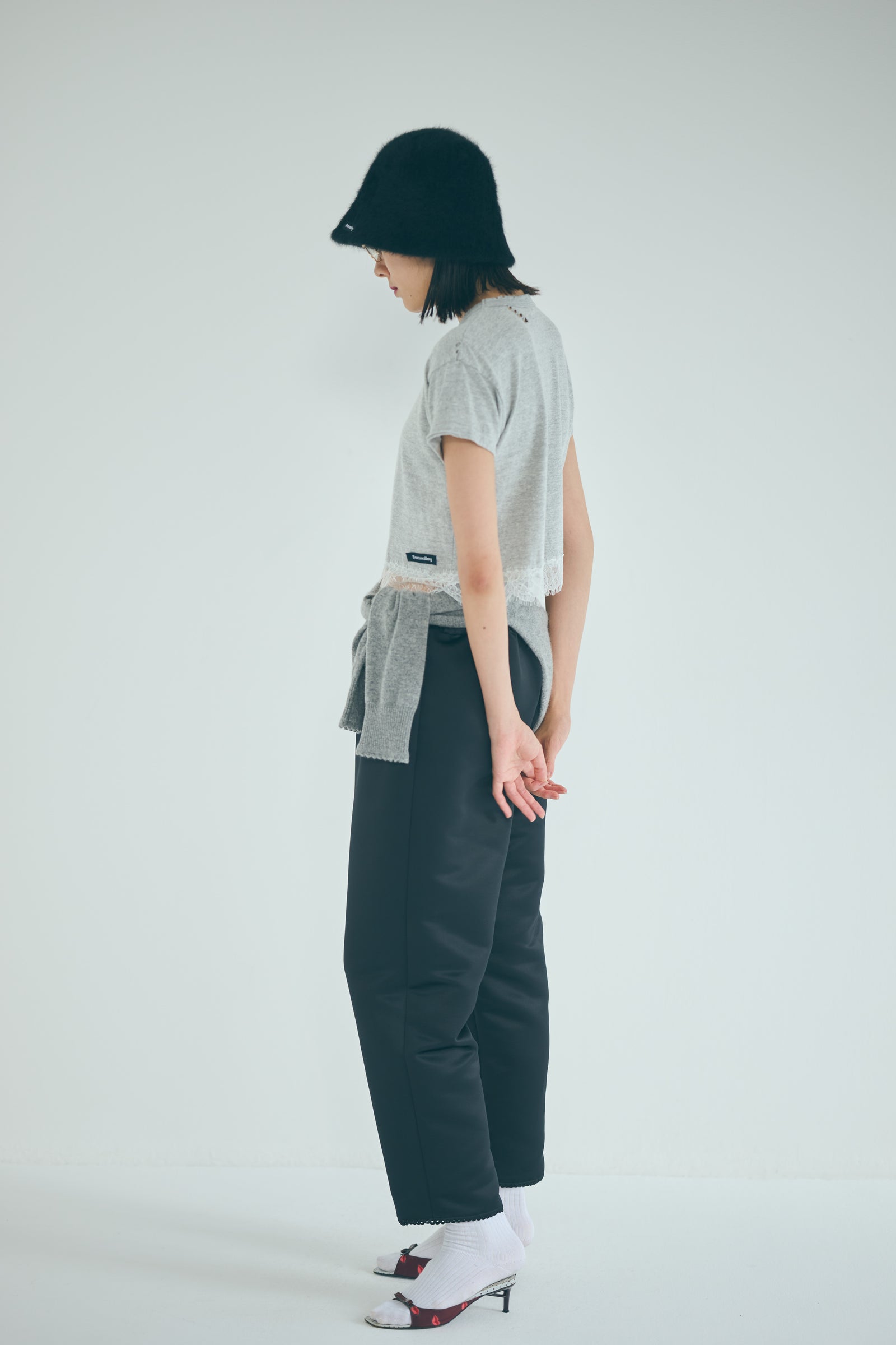 VINTAGE 88 DAMAGED SHORT LACE TEE – SEA