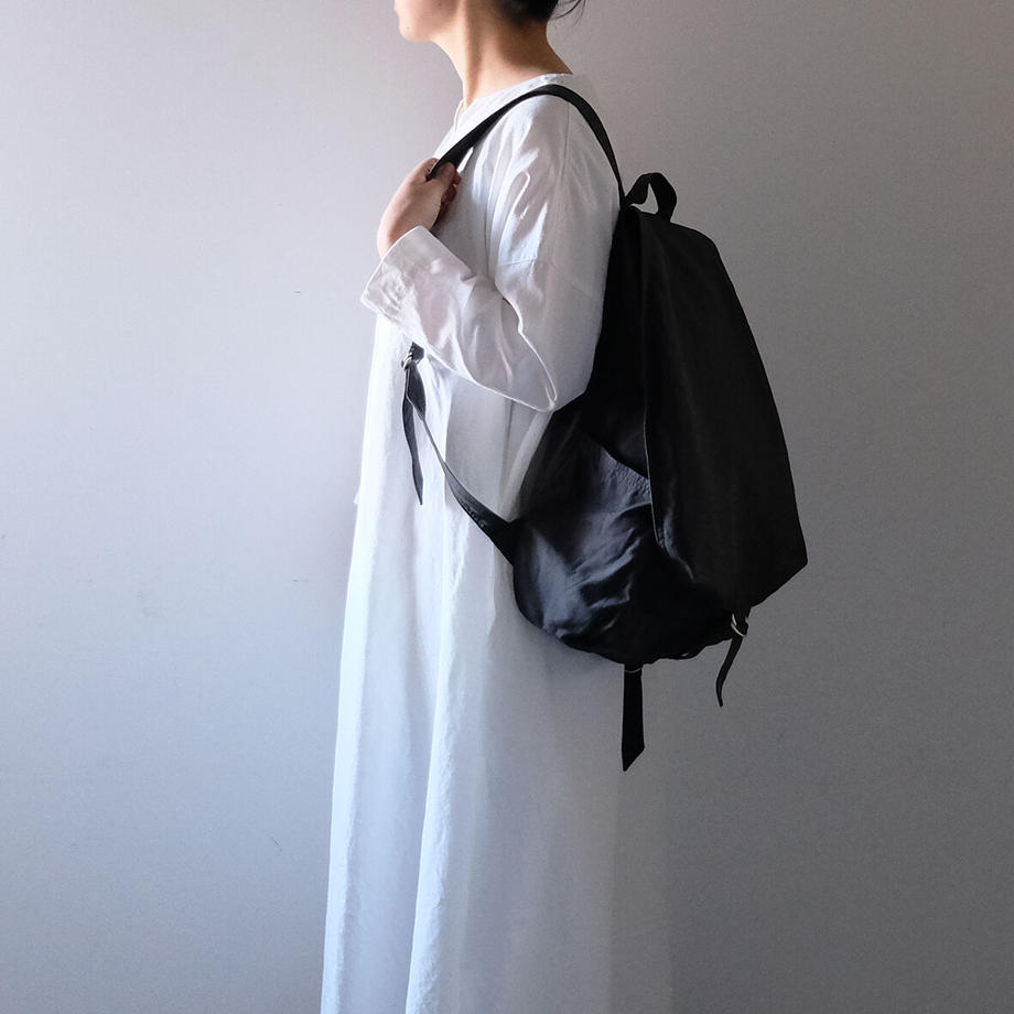 takeshi kanda】キャンバスリュック/墨黒