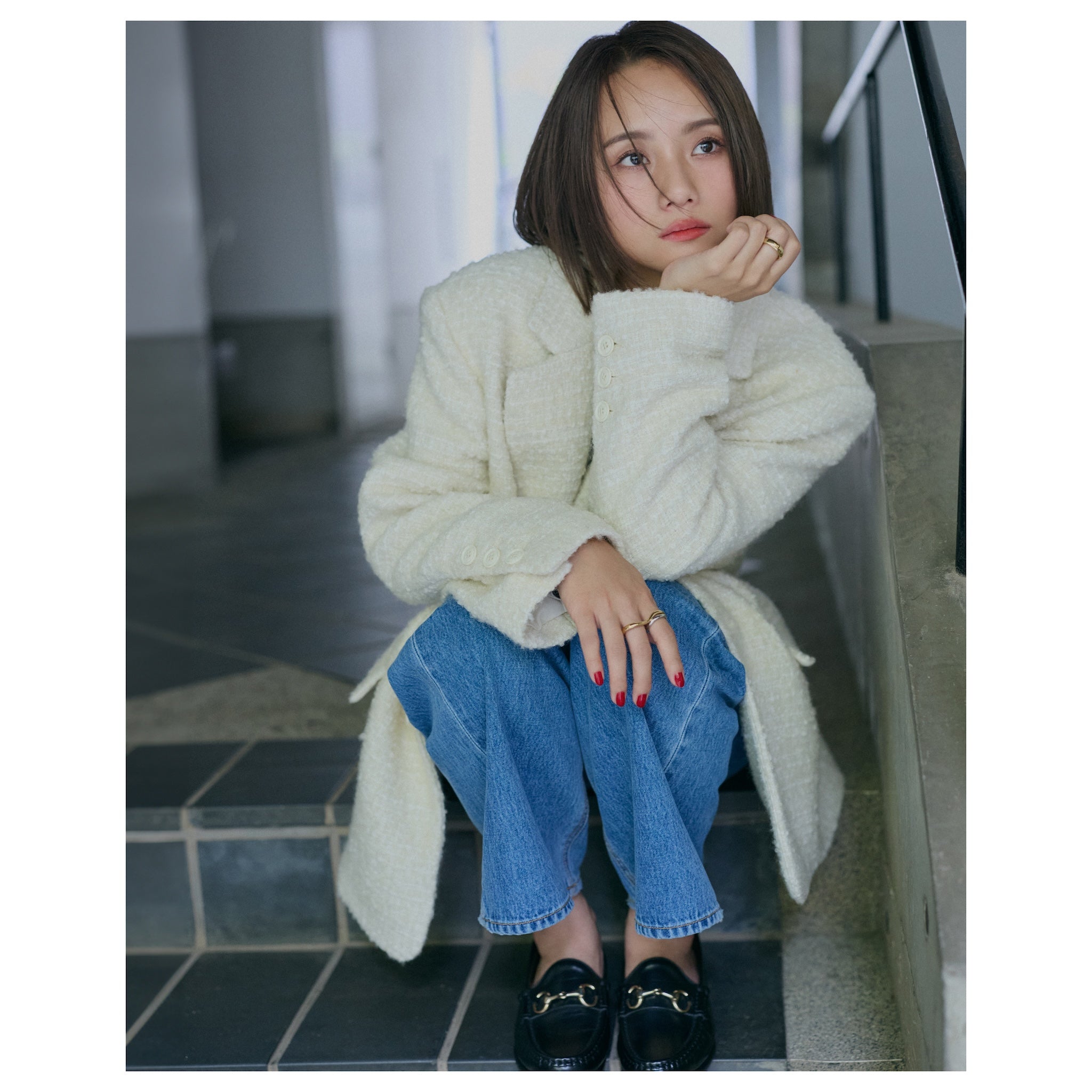 collab ツイードオーバージャケット