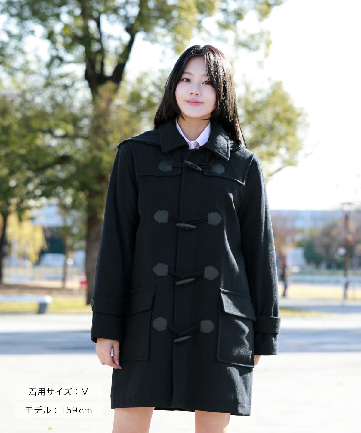 コートフェア対象】ダッフルコート(ネイビー) ARCPDC-1012-01 | 原宿発