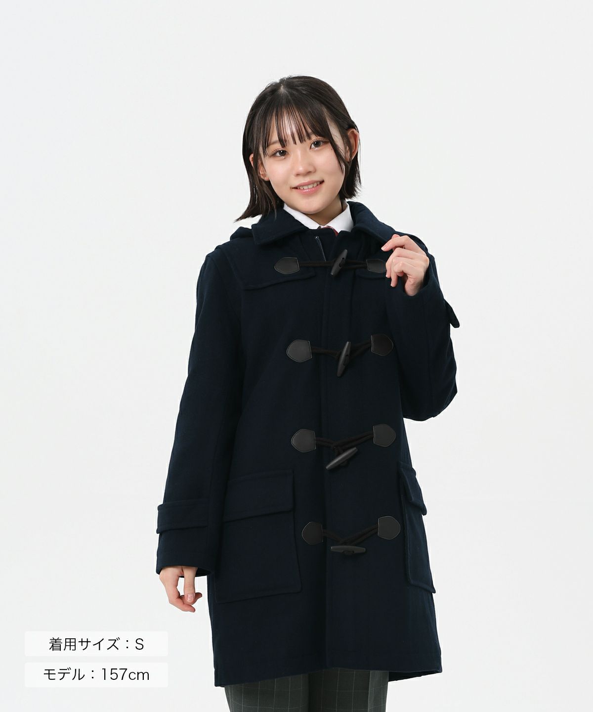 コートフェア対象】ダッフルコート(ネイビー) ARCPDC-1012-01 | 原宿発