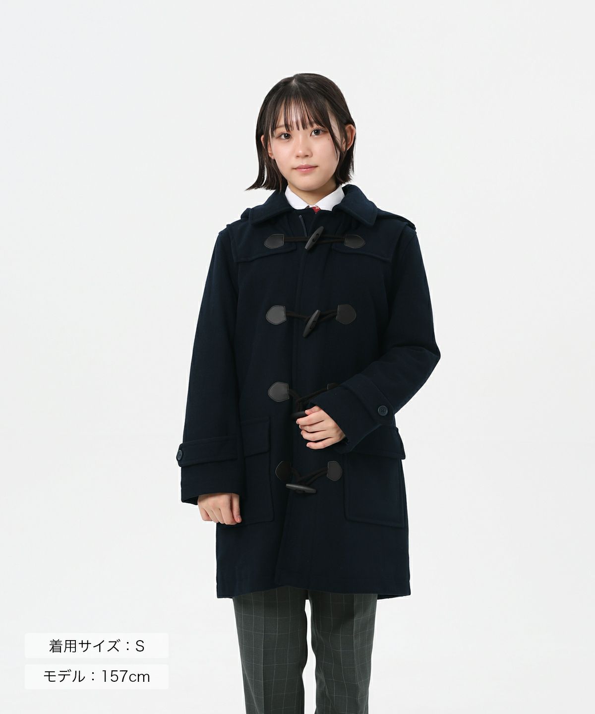 コートフェア対象】ダッフルコート(ネイビー) ARCPDC-1012-01 | 原宿発