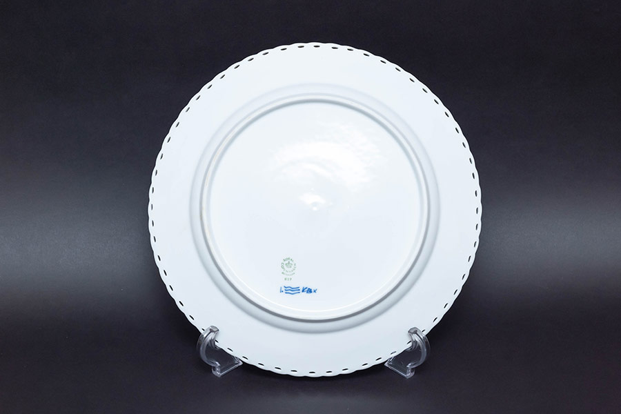 ロイヤル・コペンハーゲン ブルーフルーテッドフルレース 27cmプレート