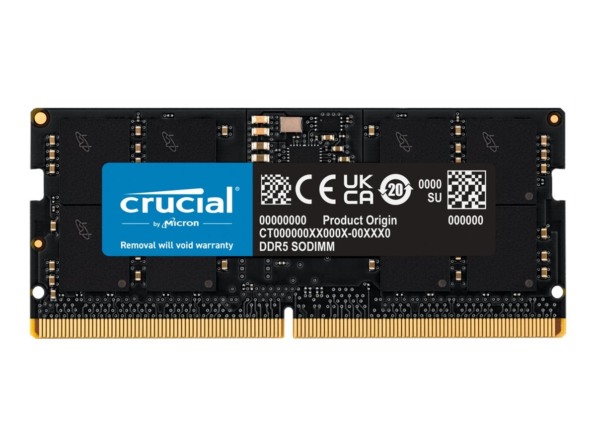 Crucial 16GB PC5-44800 262-pin DDR5 SDRAM SODIMM (CT16G56C46S5)