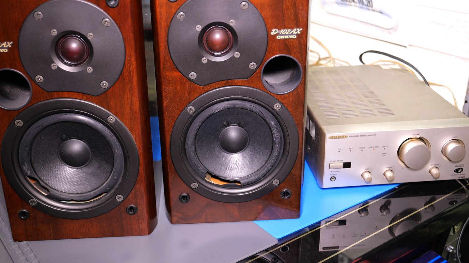 ONKYO D-102AX 修理記録｜劣化したスピーカーエッジを自力で交換して