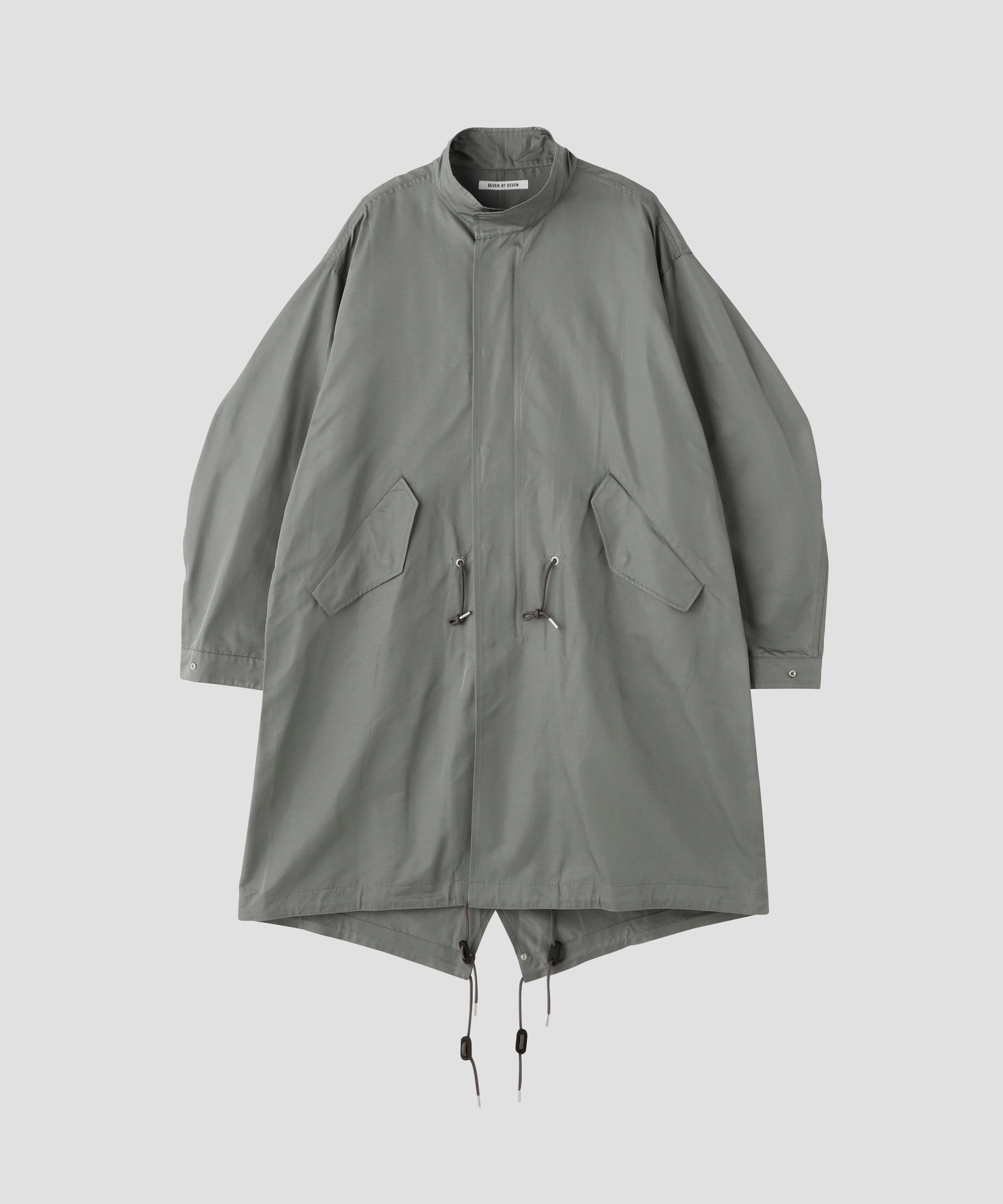 FISH TAIL COAT - Silk / Nylon - | SEVEN BY SEVEN