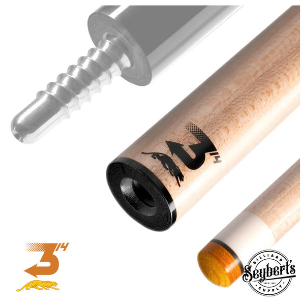 Predator 314-3 Pool Cue Shaft | Uni-Loc Radial Thin Black Collar