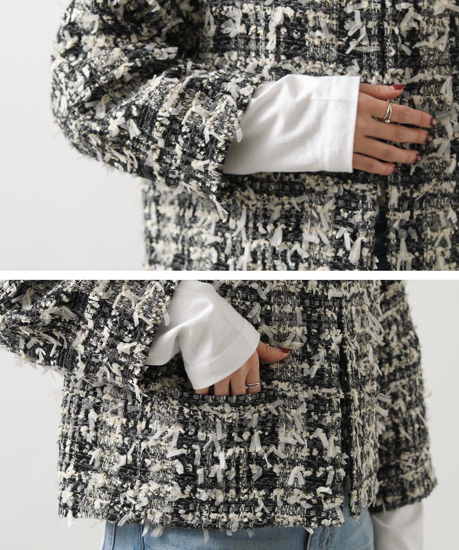 Gready BrilliantLUリボンツイードジャケット | SEKIMIKI Online