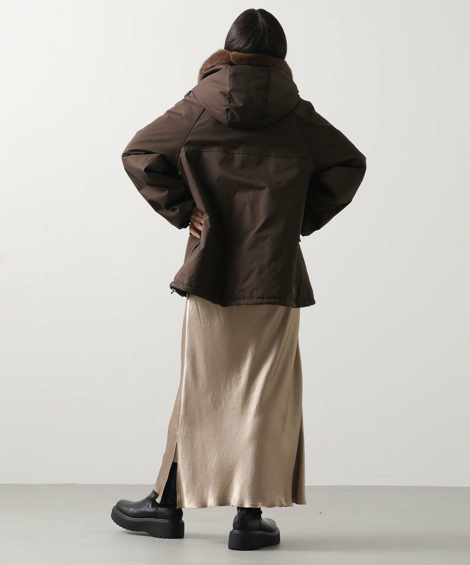 Gready Brilliant取り外しファー中綿フードコート | SEKIMIKI Online