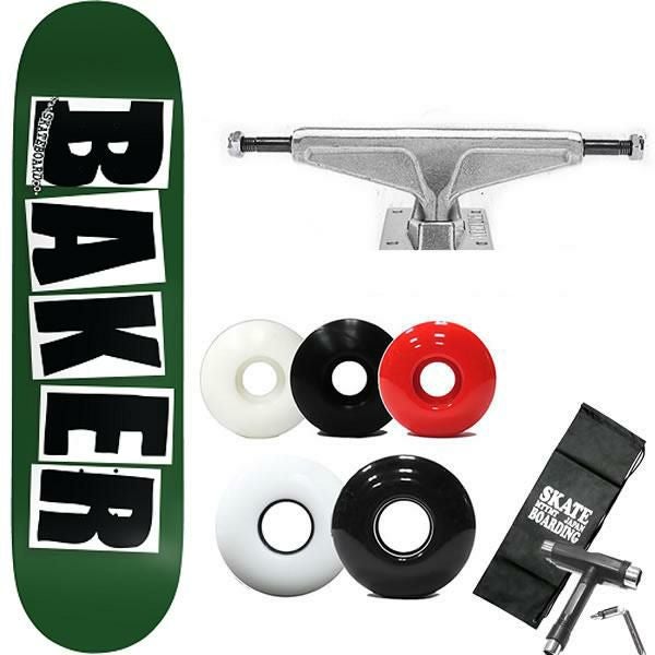 BAKER【ベイカー】スケボーデッキ/BRAND LOGO ブラックホワイト 8 x31