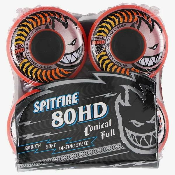 スケボー ソフトウィール SPITFIRE 80HD FADE ORANGE CONICAL FULL