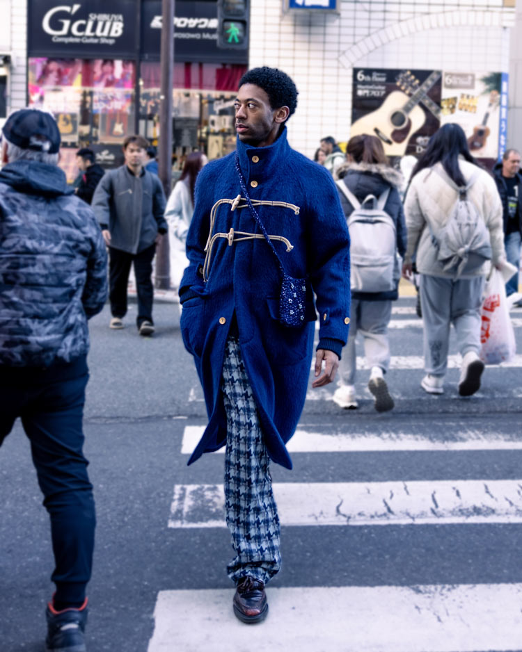 STAND COLLAR LOOSE WOOL COAT (TURQUOISE BLUE)(コート/SHCT25201