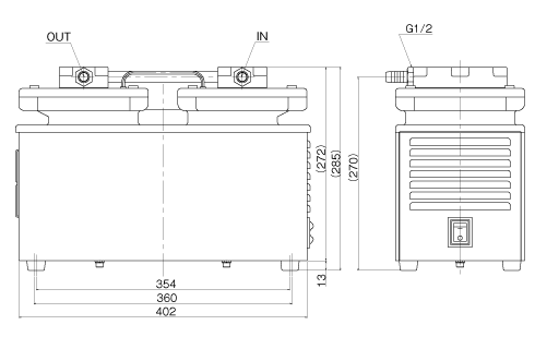 Model: DA-121D｜スタンダードタイプ（2段型）｜ダイアフラム型ドライ