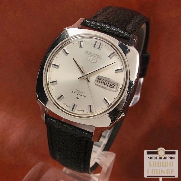 セイコー ファイブ デラックス 5139-7040 27石 クッション型ケース