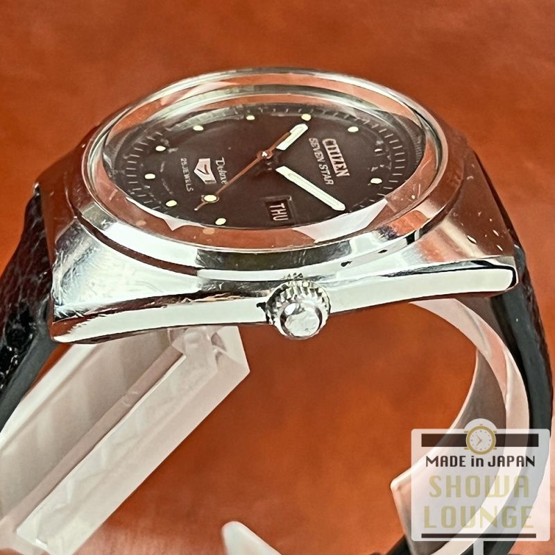 シチズン セブンスター デラックス 黒文字盤 25石 オートマチック 1970