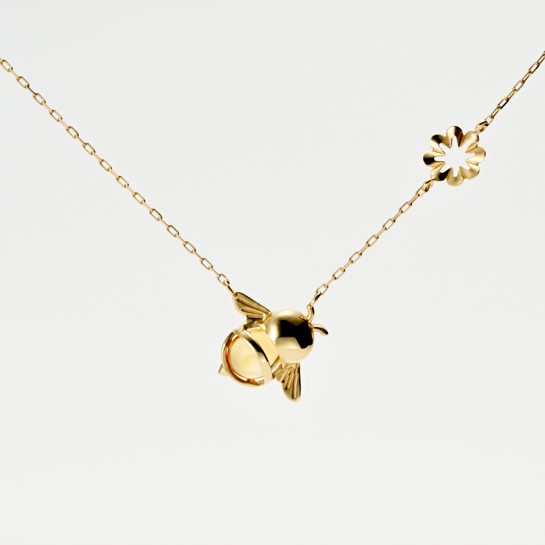 ネックレス K10イエローゴールド シトリン(JLージュエルー)(北の宝石