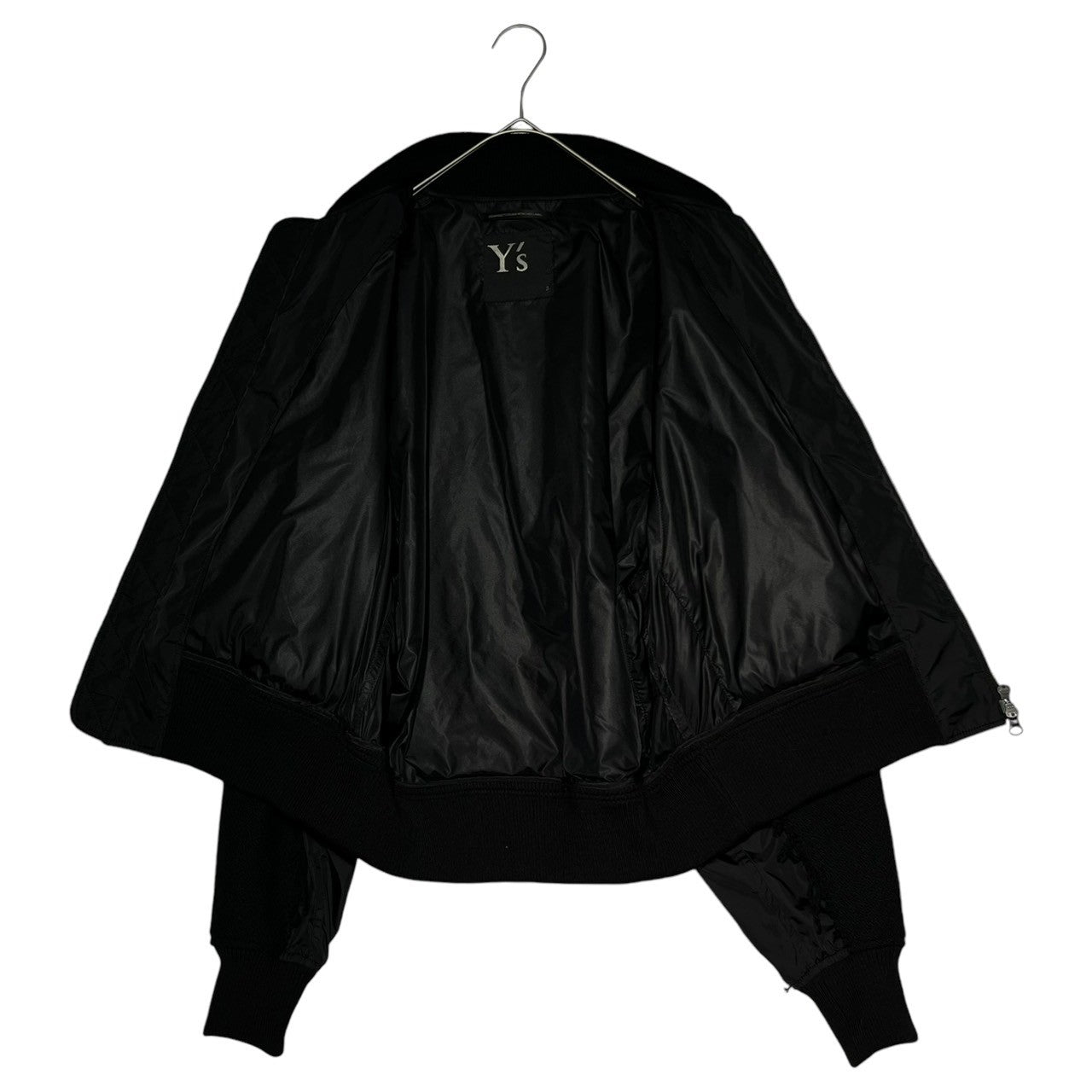 Y's(ワイズ) 22AW Wool nylon different fabric docking bomber jacket