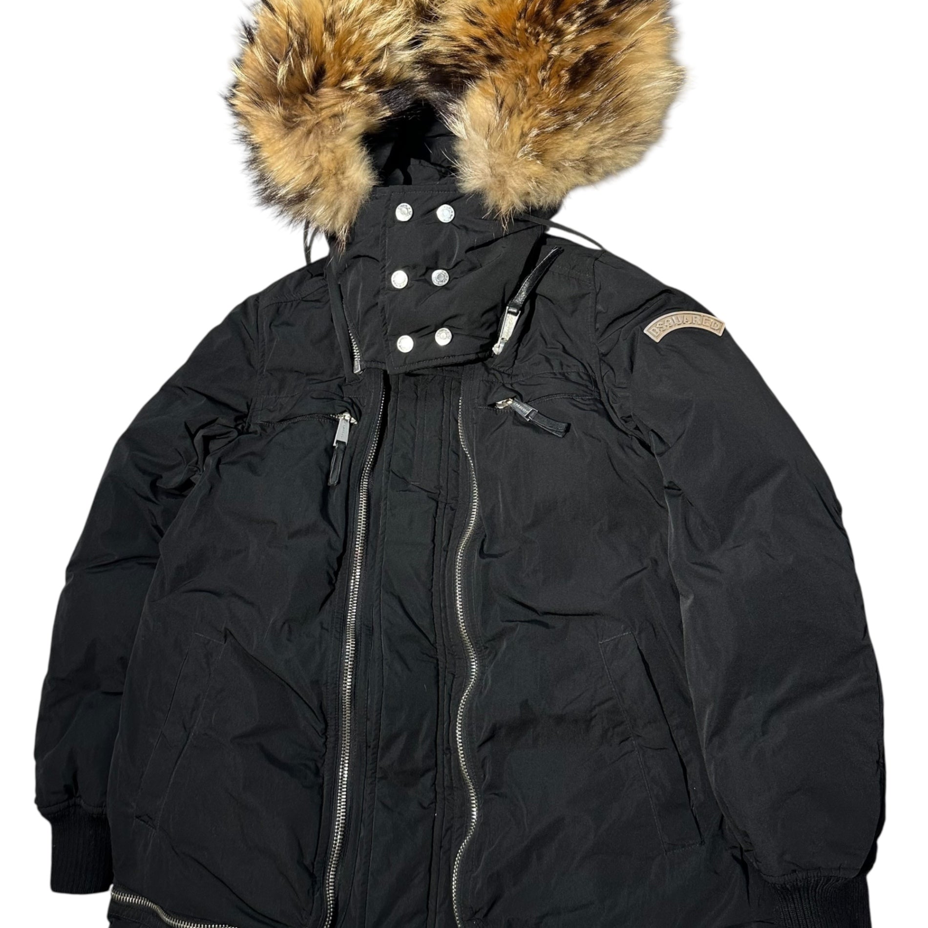 DSQUARED2(ディースクエアード) 10AW Big Fur Hood Nylon Down Jacket