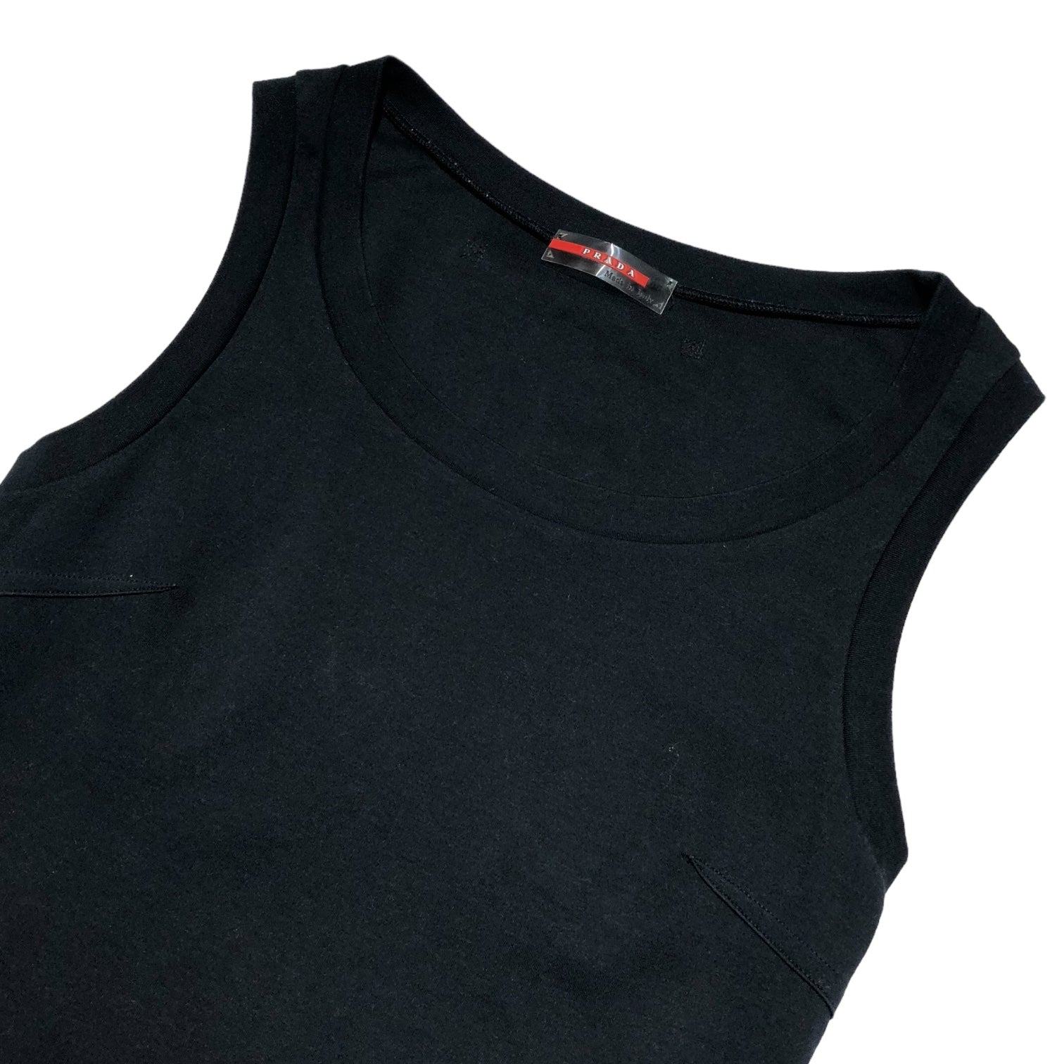 PRADA SPORT(プラダスポーツ) 00's back design line logo tank top