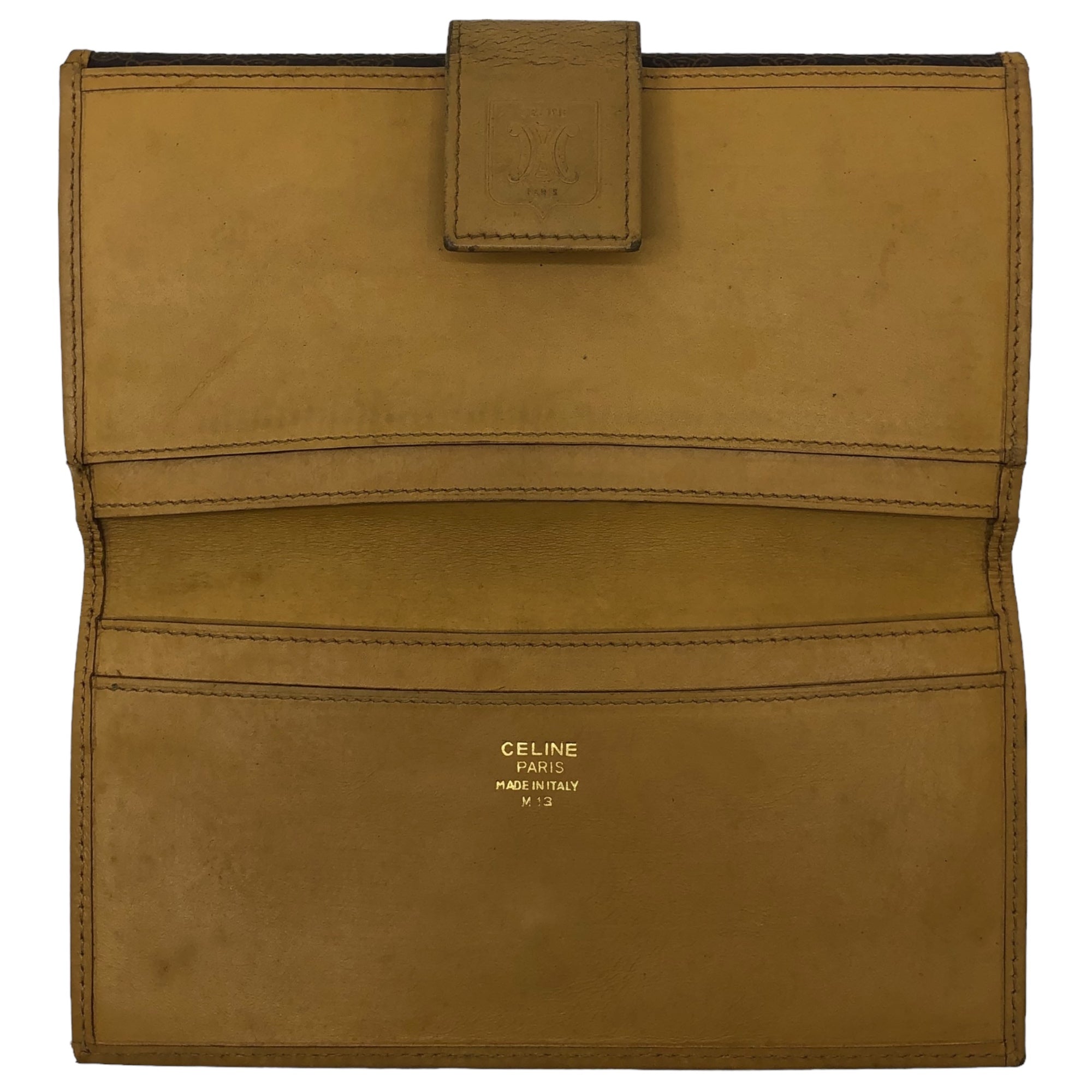 CELINE(セリーヌ) macadam pattern long wallet マカダム 長財布 M13