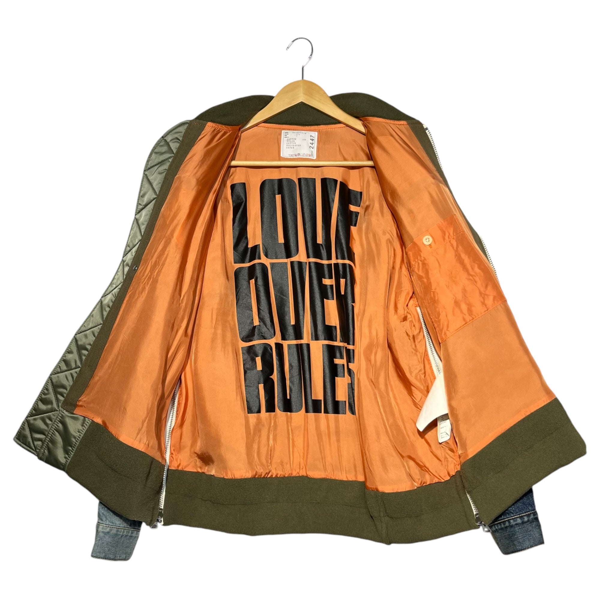 sacai(サカイ) 21AW Hank Willis Thomas Solid Mix Blouson ハンク