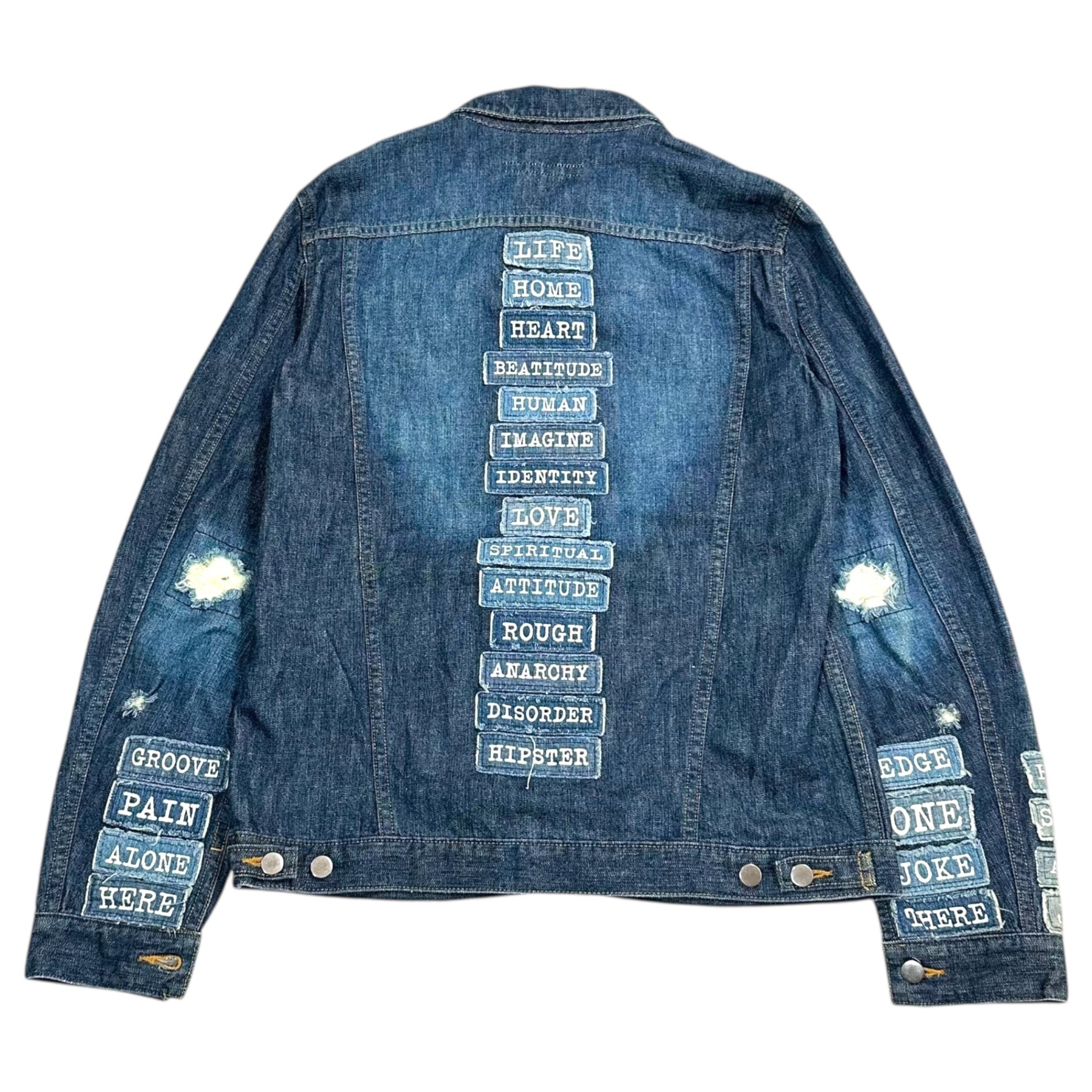 NUMBER (N)INE(ナンバーナイン) 02SS Modern Age Crash Message Denim