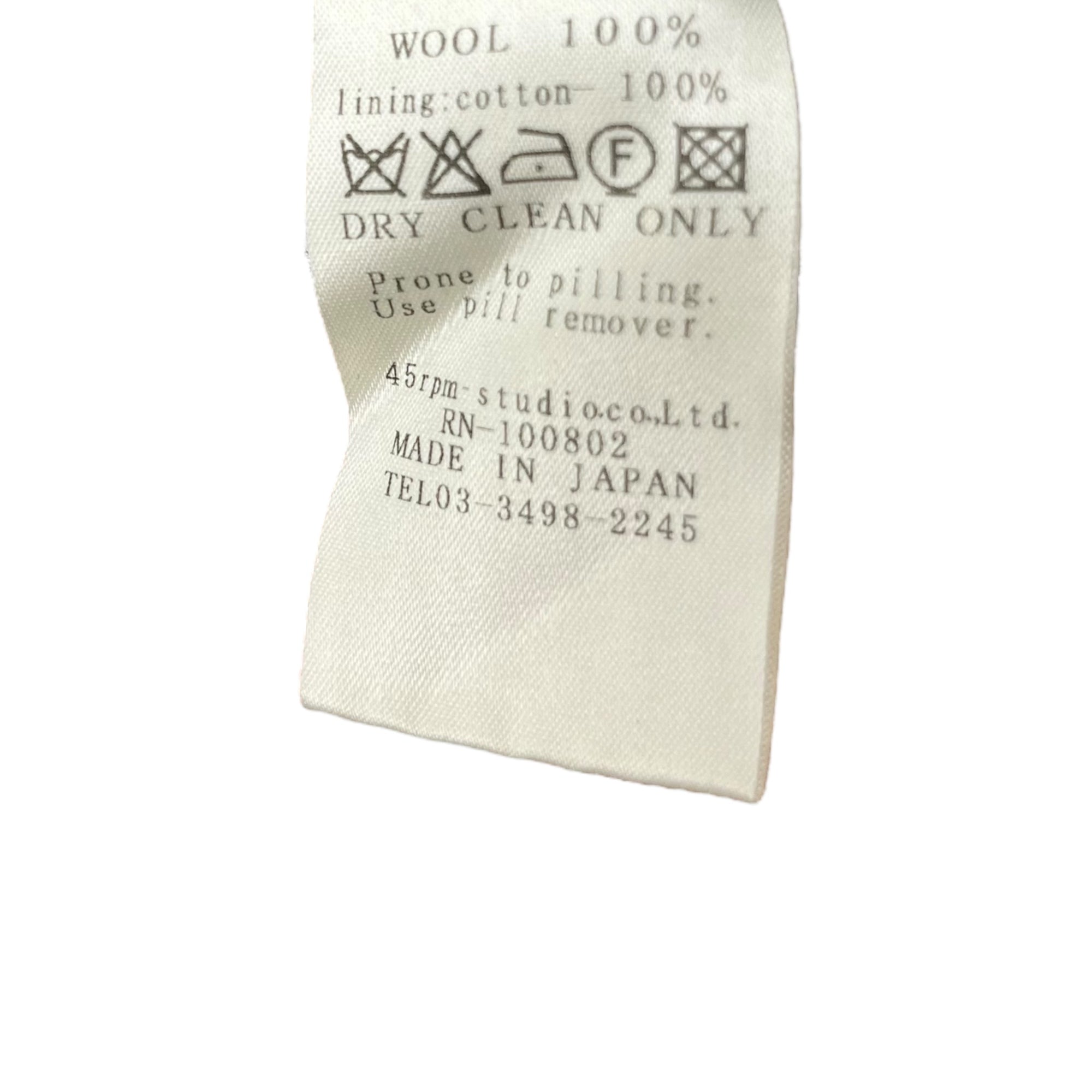 R by 45rpm(アールバイフォーティファイブアールピーエム) Wool felt