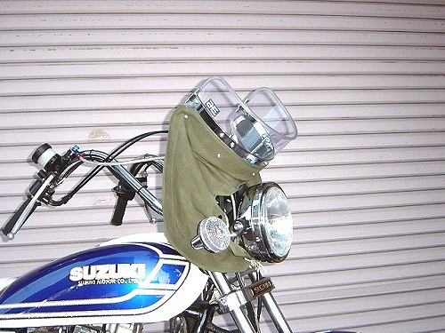 Z-FATHER 旭風防 クリア 短風防(緑布タレ) [株式会社マッドマックス]