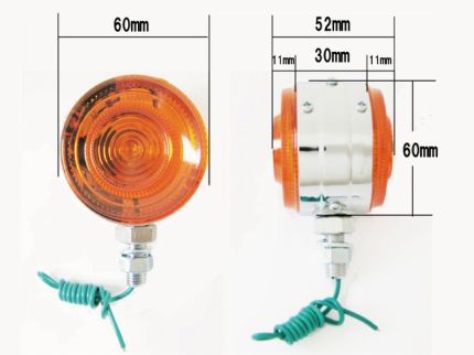 w650純正 オレンジ メタル ウィンカー 4個セット