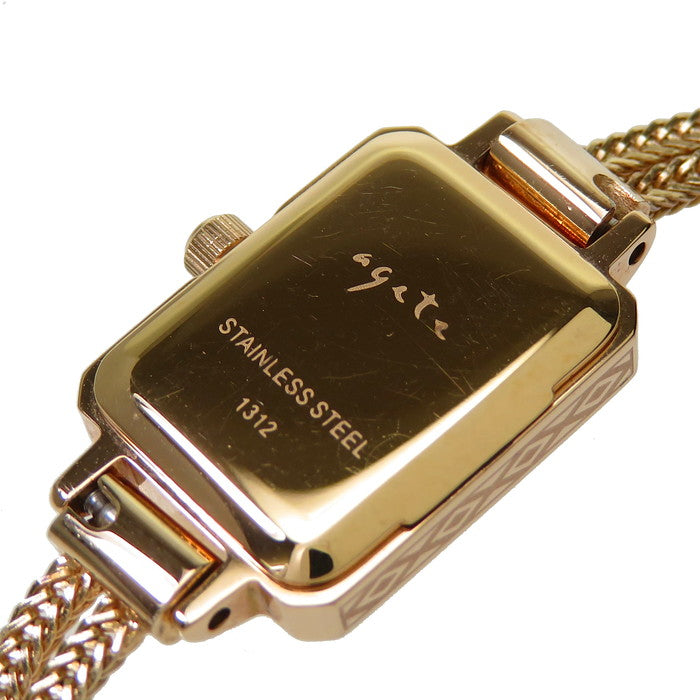 agete/アガット】 腕時計 ステンレススチール クオーツ シェル文字盤