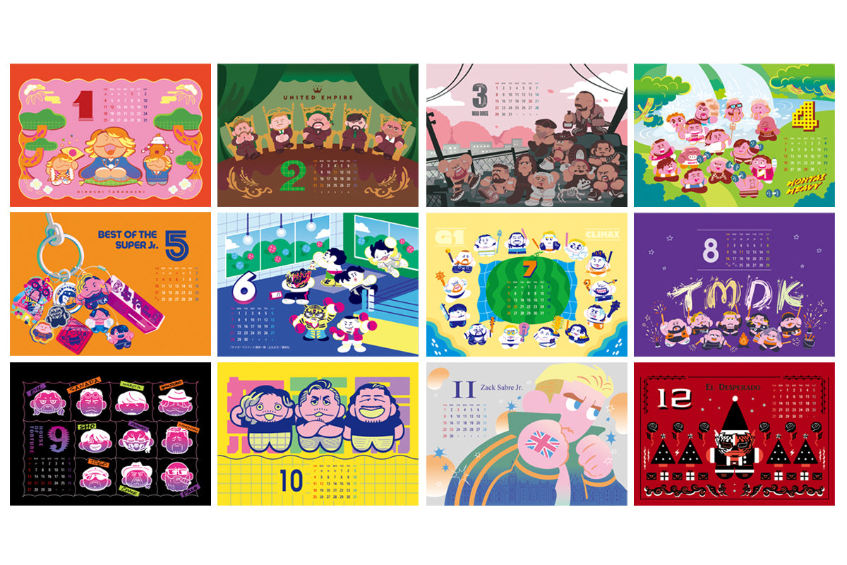 2026年 新日本プロレス カレンダー（卓上タイプ A5サイズ）