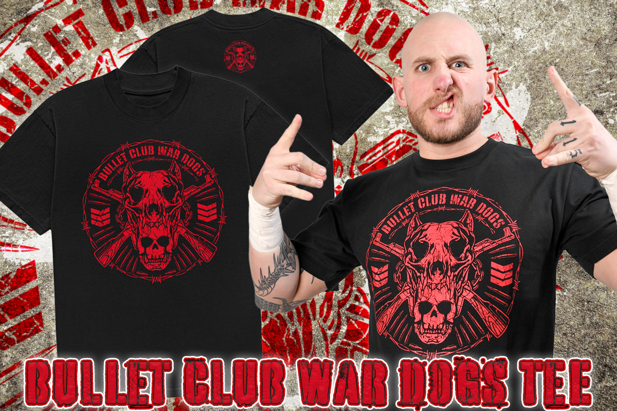 BULLET CLUB WAR DOGS Tシャツ（2025・ブラック×レッド）