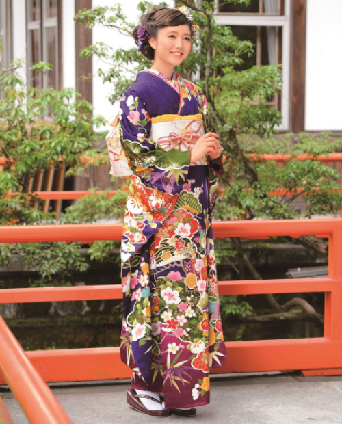 古典振袖（松竹梅／紫）18014 ｜おりえん