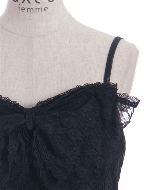 レーシービッグリボンキャミ【期間限定価格】 | axes femme online shop