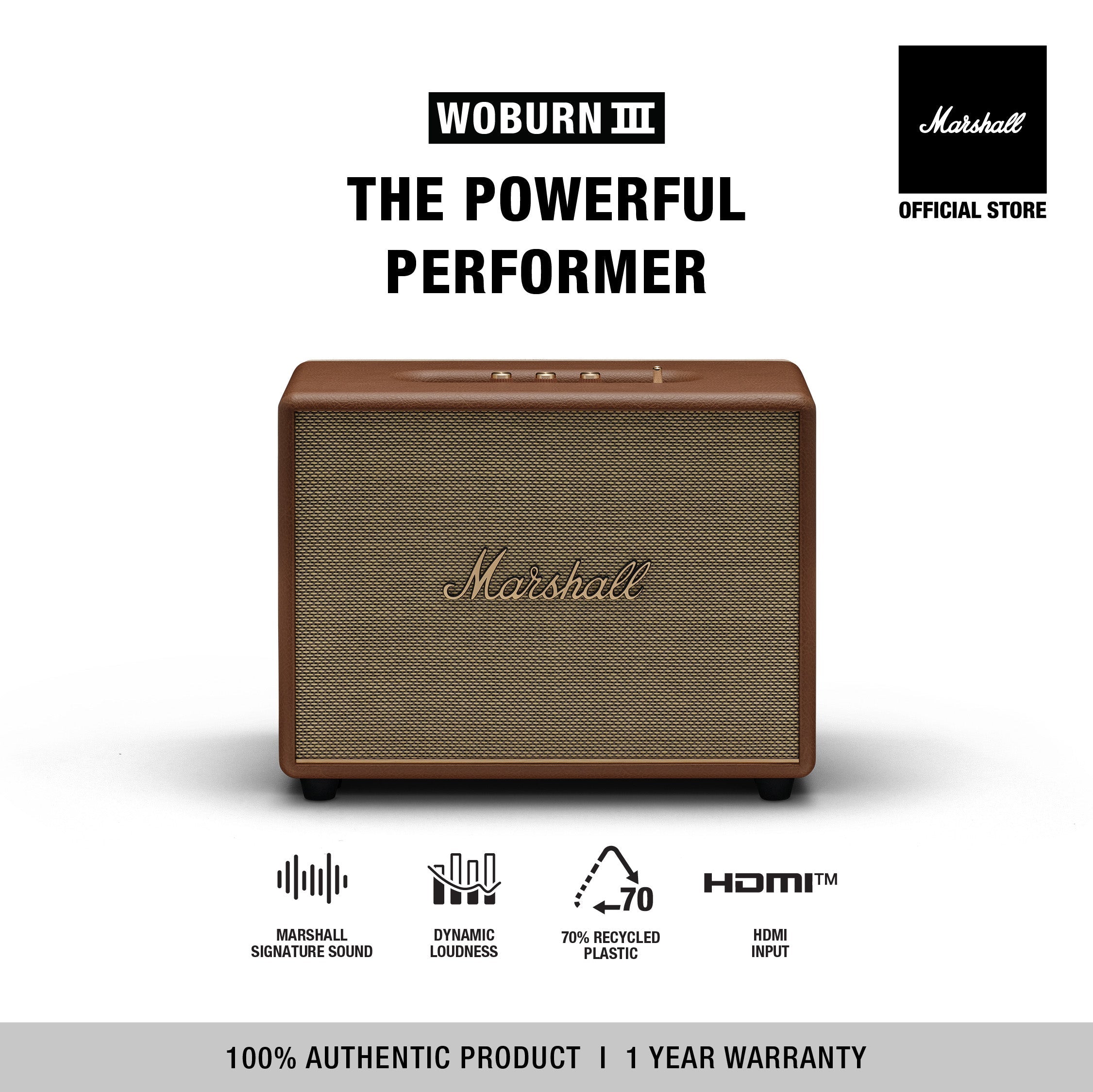 MARSHALL WOBURN III SPEAKER (MARSHALL SPEAKER, BLUETOOTH SPEAKER