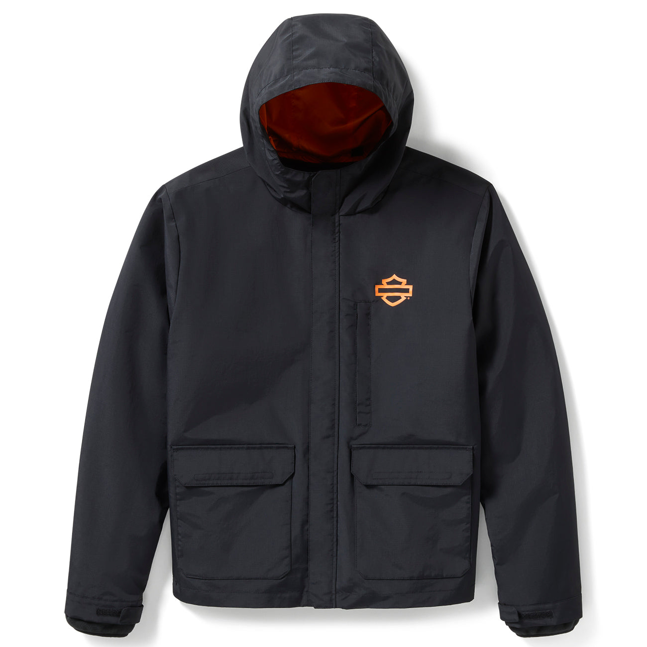 Haley-Davidson Men's HD Tech 3-In-1 Midweight Zip-Up Jacket, Black