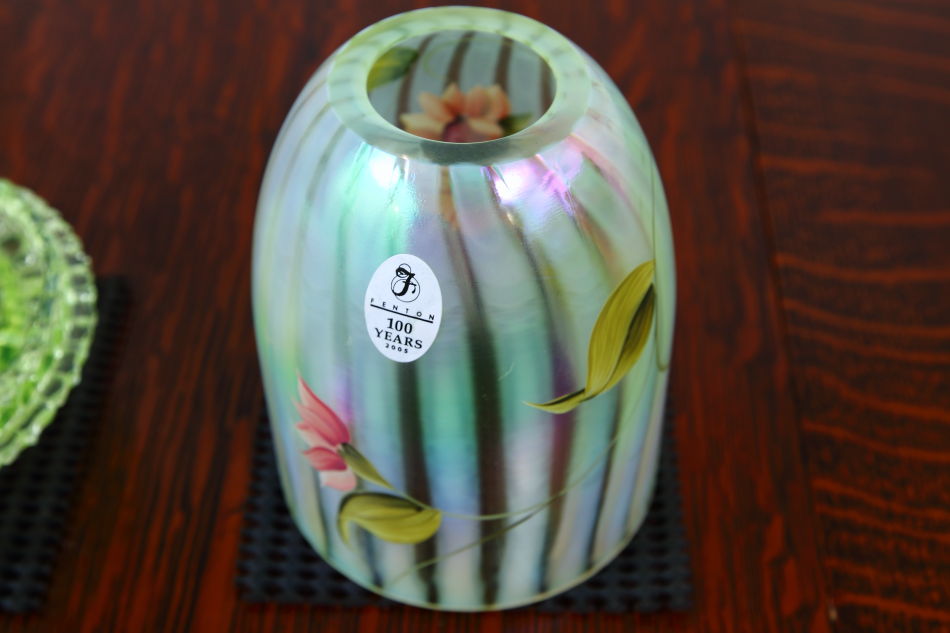 Fentonフェントン ヴァセリン/オパールセントガラス フェアリーランプ