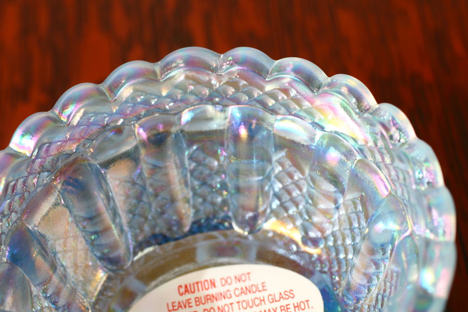 Fentonフェントン ブルー&オパールセント イリデッセンスガラス