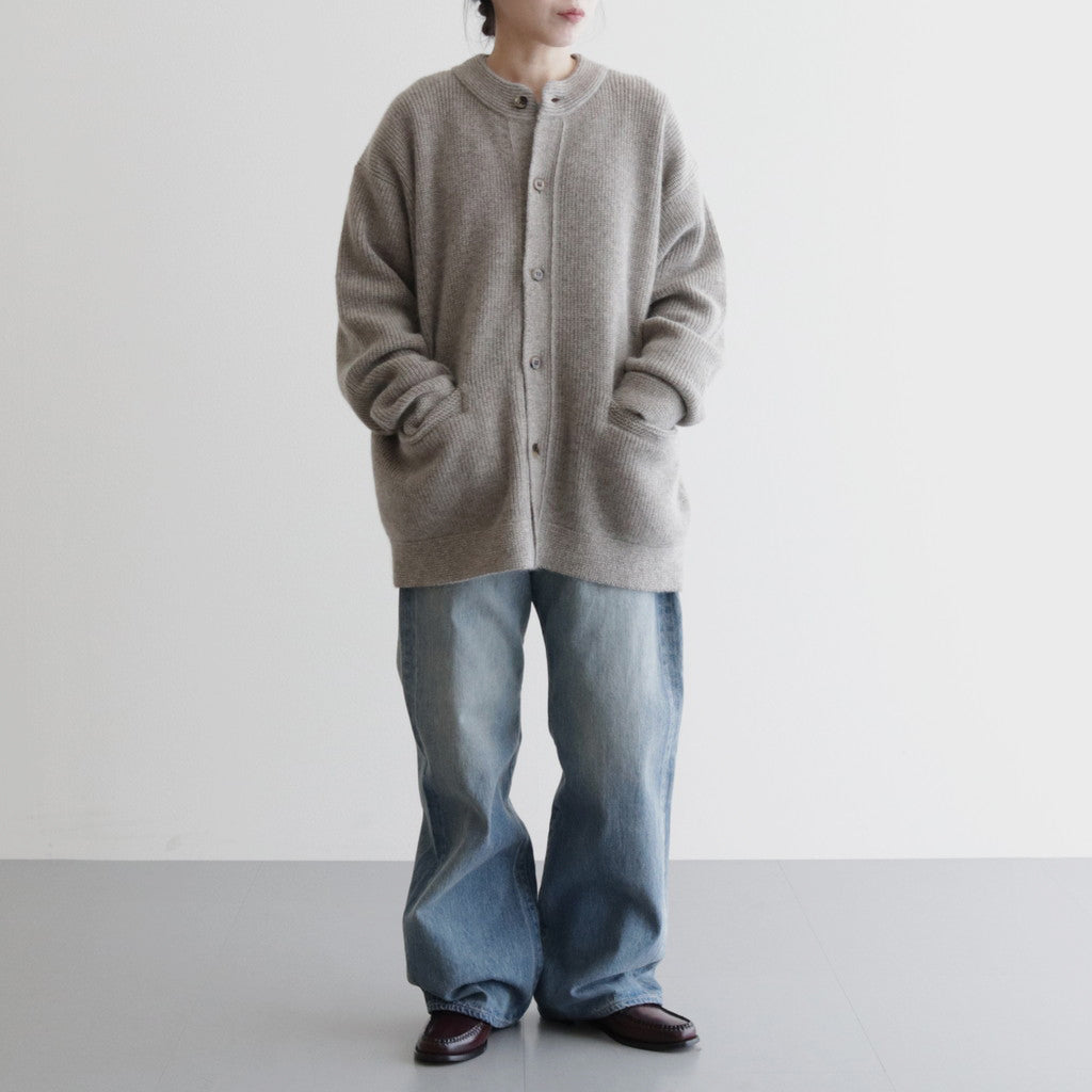 All-yak crewneck cardigan #Lt.Bege [2023-N06] – Diffusion