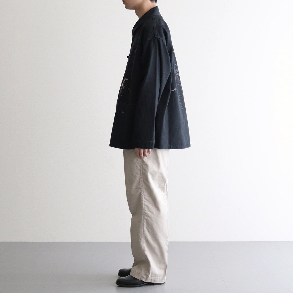 PATINA HERRINGBONE SOUVENIR JACKET #ONYX [251OJ-JK16] – Diffusion