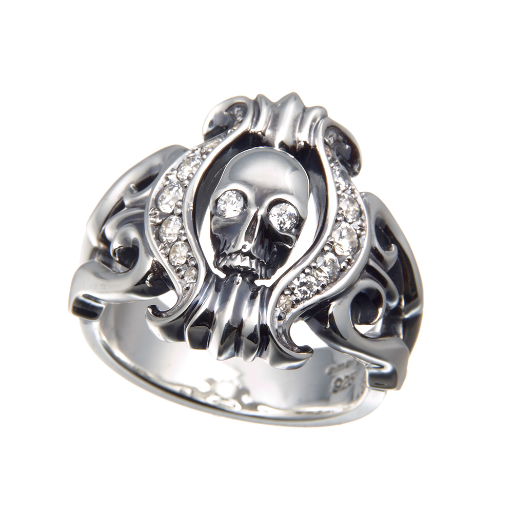 フレアスカルリング | エマージュ公式通販 -emerge- シルバージュエリー