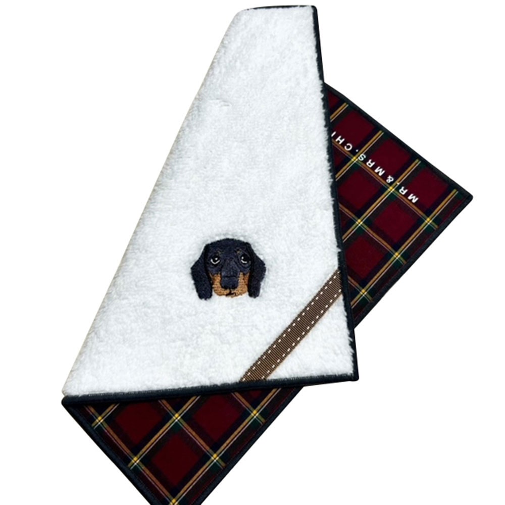 ハンカチ INUシリーズ ミニチュアダックス: ファッション