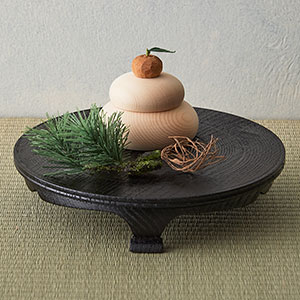 蓬莱飾り 沢栗三ッ足盤: インテリア・ライフスタイル | スイーツ