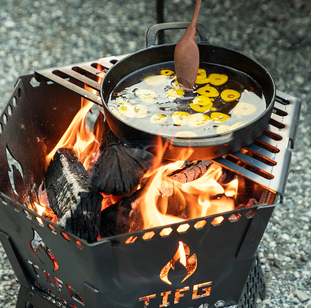 THE IRON FIELD GEAR × CAMP TOOLS］ハニカムファイヤーベース – FUNQTEN