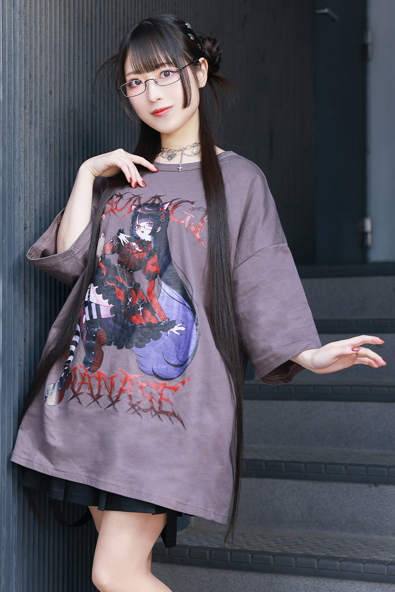 予約商品】七瀬つむぎ×PSYCHO NATION×ゲキクロ コラボ・オーバーサイズ