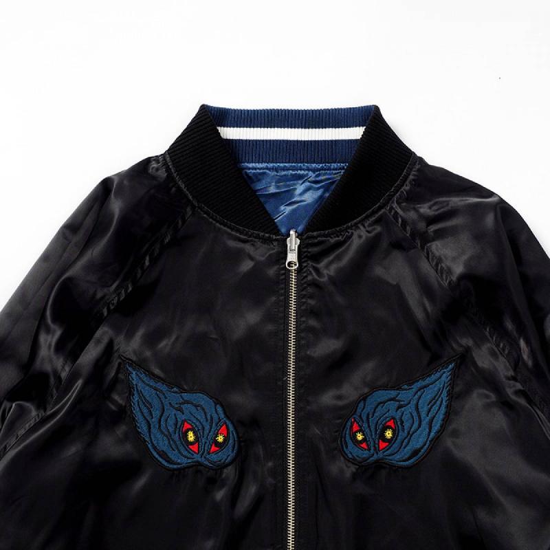 PUNK DRUNKERS [PDSxGODZILLA]ガイガン&ヘドラリバスカジャン / NAVY