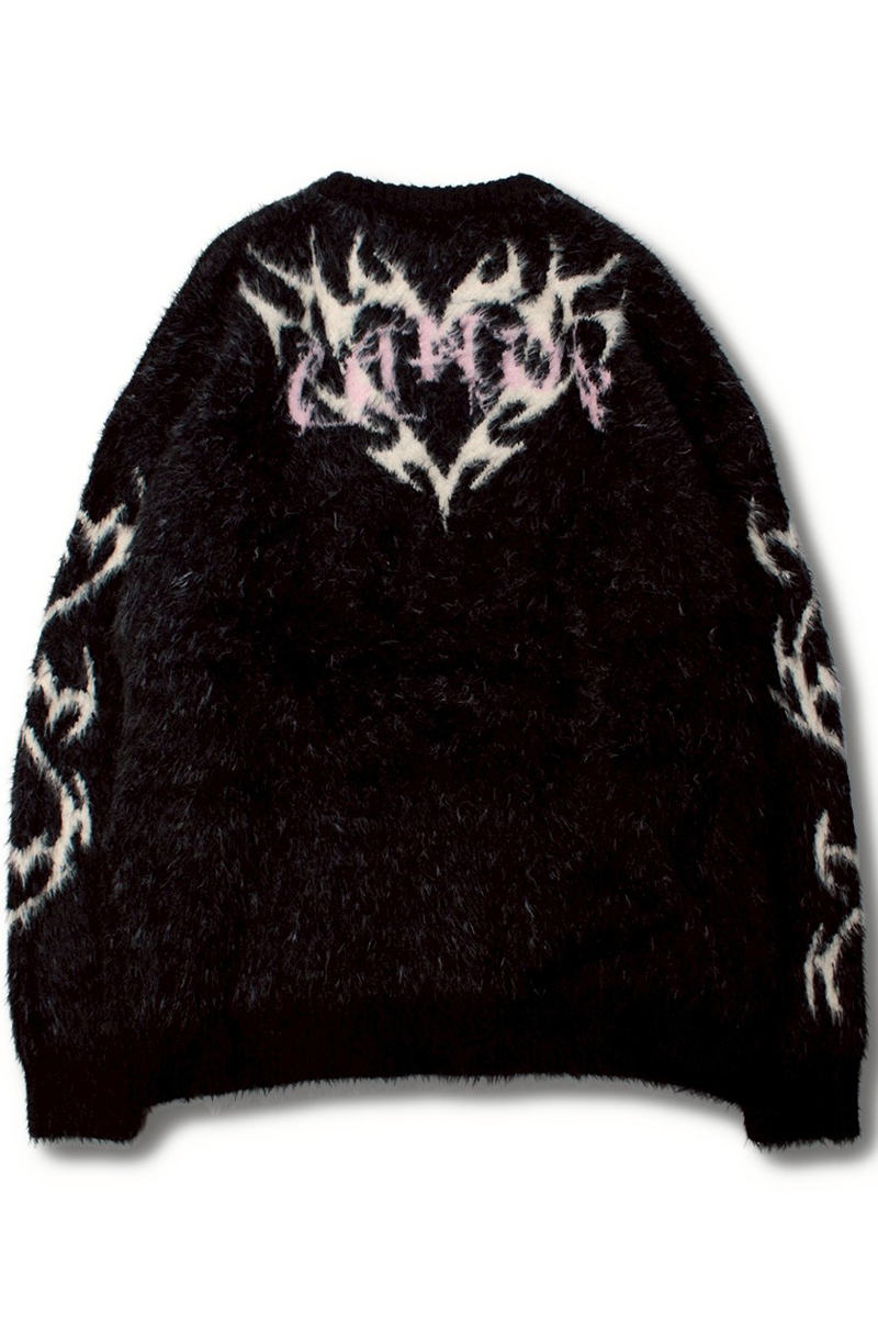 予約商品】GALFY(ガルフィー) ふわふわダークキャンディーニット