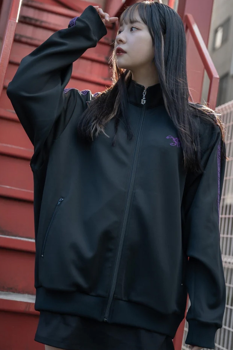 gibous logo jersey scorpion black purpleトップス gibous logo